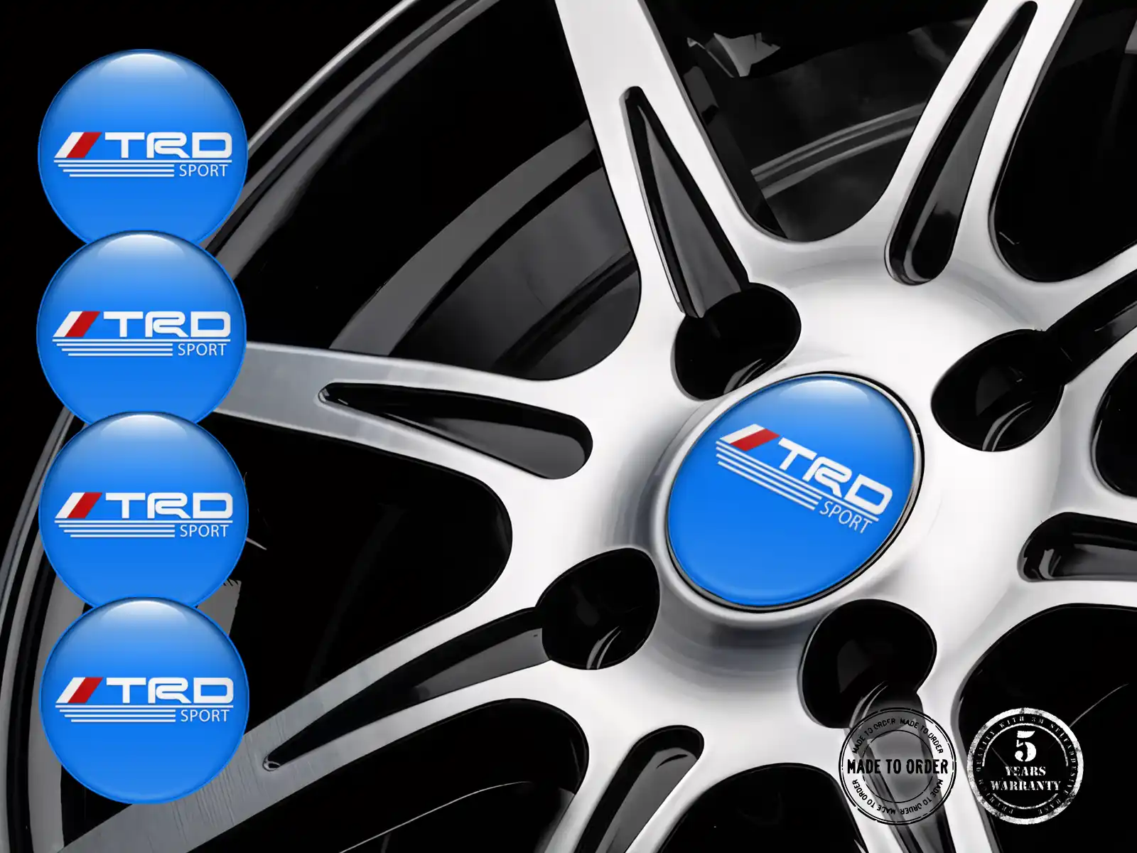 Toyota TRD Pegatinas de Rueda Lujo Nexus Interestelar